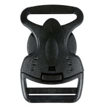 1 1/2 Inch Plastic Child Safe Side Release Buckle Single Adjust Black
