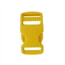 1 Inch Plastic Single Adjust Side Release Buckle Yellow