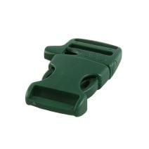 1 Inch Whistle Side Release Buckle Single Adjust Green