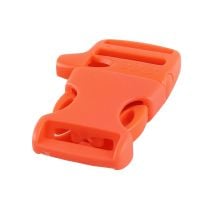 1 Inch Whistle Side Release Buckle Single Adjust Orange