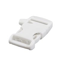 1 Inch Whistle Side Release Buckle Single Adjust White