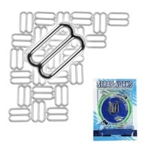 1 Inch Nickel Plated Rounded Metal Slides, 25 Pack