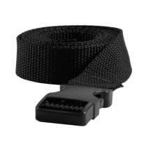 5 Foot by 1 Inch Black Heavyweight Polypropylene Single Adjust Side Release Buckle Strap