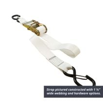 2 Inch Motorcycle Ratchet Strap with End Hardware