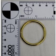 1 1/4 Inch Clearance Brass Plated O-Ring