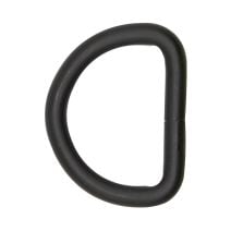 1 1/2 Inch Clearance Metal D-Ring Powder Coated Matte Black