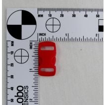 3/8 Inch Clearance Plastic Side Release Buckle Contoured Blood Orange