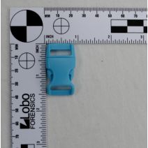 5/8 Inch Clearance Plastic Side Release Buckle No Adjust Light Blue