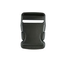 1 1/2 Inch Clearance Plastic Side Release Buckle Single Adjust Black