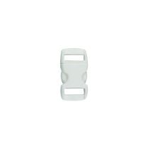 3/8 Inch Clearance Plastic Side Release Buckle Single Adjust  White