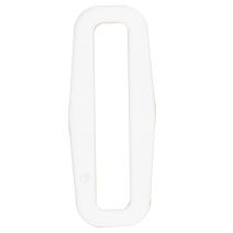 1 1/2 Inch Plastic Loop White