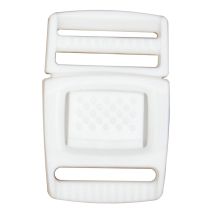 3/4 Inch Center Release Buckle White