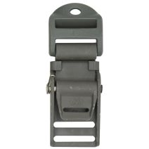 1 Inch Metal Quick Release Buckle w/Plastic Strap Adjuster Foliage Green