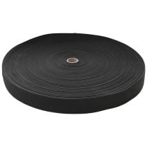 300 Foot roll of 1.5" Black Lightweight Polypropylene Webbing
