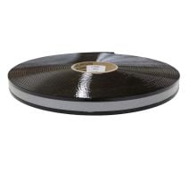 1 Inch Biothane Black Opaque Reflective