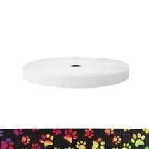 1 Inch Sublimated Elastic Rainbow Paws