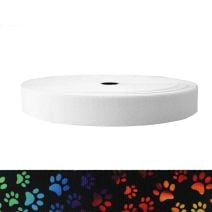1-1/2 Inch Sublimated Elastic Rainbow Paws
