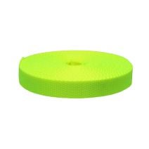 1 Inch Flat Nylon Hot Yellow