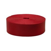 2 Inch Flat Nylon Dark Red