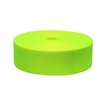 2 Inch Flat Nylon Hot Yellow