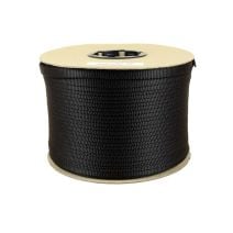 1/2 Inch Flat Nylon Black