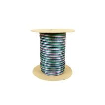 3/8 Inch Flat Nylon Webbing Double Stripe