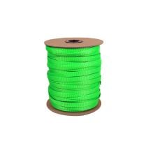 3/8 Inch Flat Nylon Hot Green