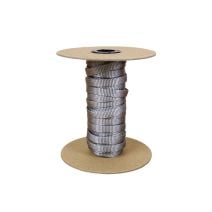 3/8 Inch Flat Nylon Silver Gray