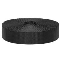 1-1/2 Inch Flat Nylon Black