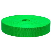 1-1/2 Inch Flat Nylon Hot Green