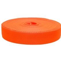 1-1/2 Inch Flat Nylon Hot Orange