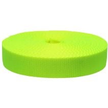 1-1/2 Inch Flat Nylon Hot Yellow