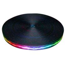 1 Inch Picture Quality Polyester Webbing Rainbow Lightning Splatter