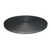 3/8 Inch Picture Quality Polyester Webbing Charcoal
