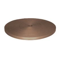 3/8 Inch Picture Quality Polyester Webbing Tan