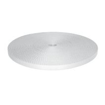 3/8 Inch Picture Quality Polyester Webbing White