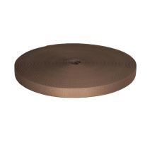 5/8 Inch Picture Quality Polyester Webbing Tan