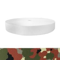 1-1/2 Inch Picture Quality Polyester Webbing Camouflage Flecktarn
