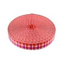 1-1/2 Inch Picture Quality Polyester Webbing Lesbian Pride Plaid