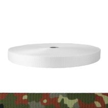 1 Inch Utility Polyester Webbing Camouflage Flecktarn