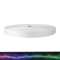 1 Inch Utility Polyester Webbing Rainbow Lightning Splatter