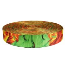 2 Inch Utility Polyester Webbing Wicked Rasta