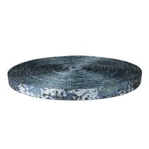 3/4 Inch Utility Polyester Webbing Camouflage Digital Blue