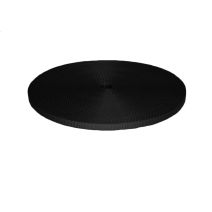 3/8 Inch Utility Polyester Webbing Black