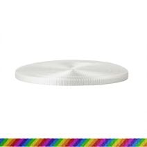 3/8 Inch Utility Polyester Webbing Rainbow Stripe