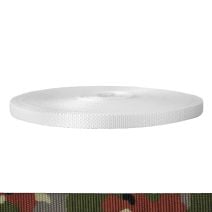 5/8 Inch Utility Polyester Webbing Camouflage Flecktarn