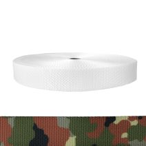 1-1/2 Inch Utility Polyester Webbing Camouflage Flecktarn