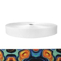 1-1/2 Inch Utility Polyester Webbing Psychic Whorl