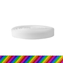 3/4 Inch Polyester Ribbon Rainbow Stripe