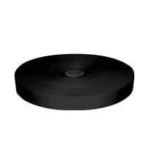 1 Inch Polyester Satin Black